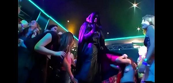 Drunk cheeks engulfing cock in club
